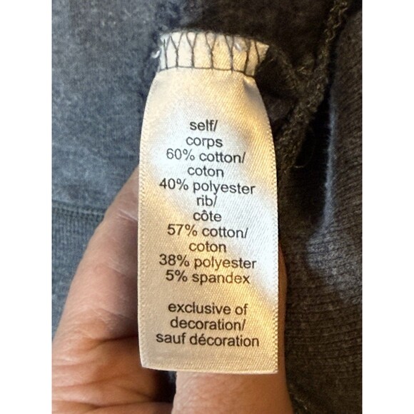 Maurice’s Women’s Sweatshirt Plus Size 1X Grey With Gold Love Embroidered - Picture 4 of 5